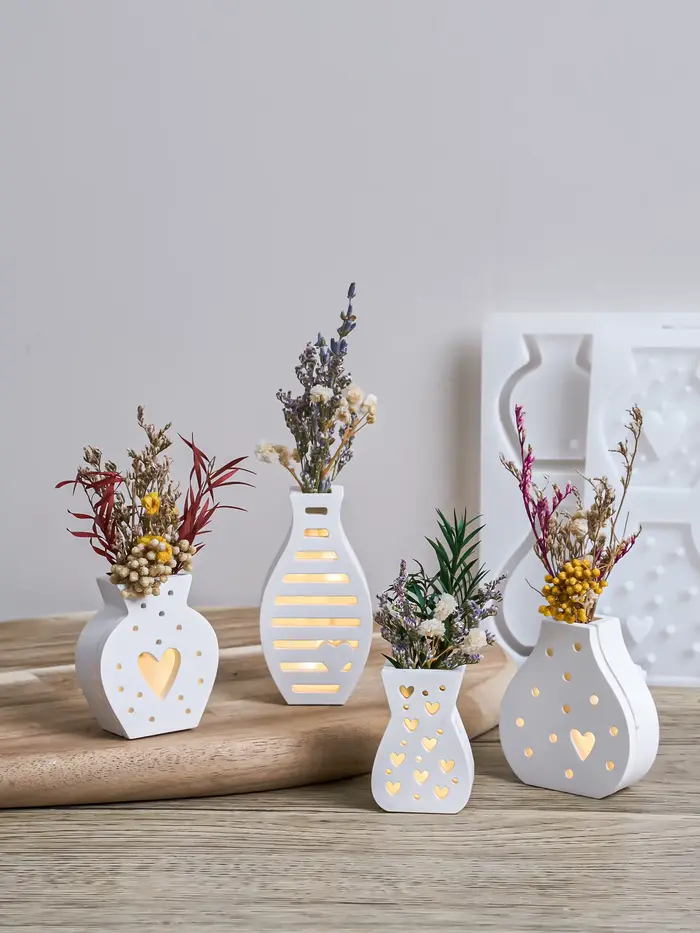 Mini Vase de fleurs séchées en Silicone