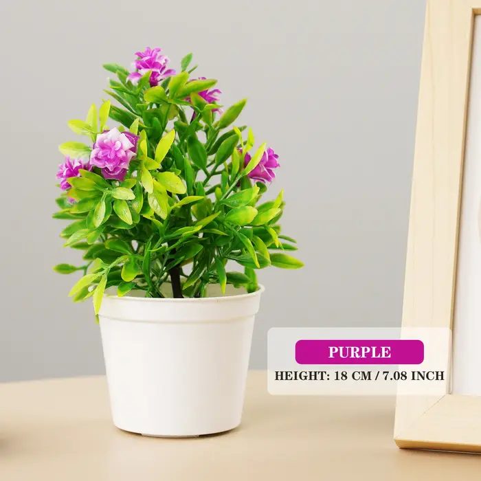 Fausses Fleurs Artificielles pour Décoration de Bureau