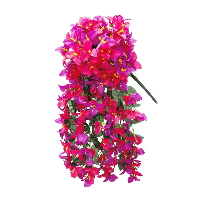 Fleurs artificielles de bougainvillier résistantes aux UV, aspect réaliste, fausses fleurs en soie p