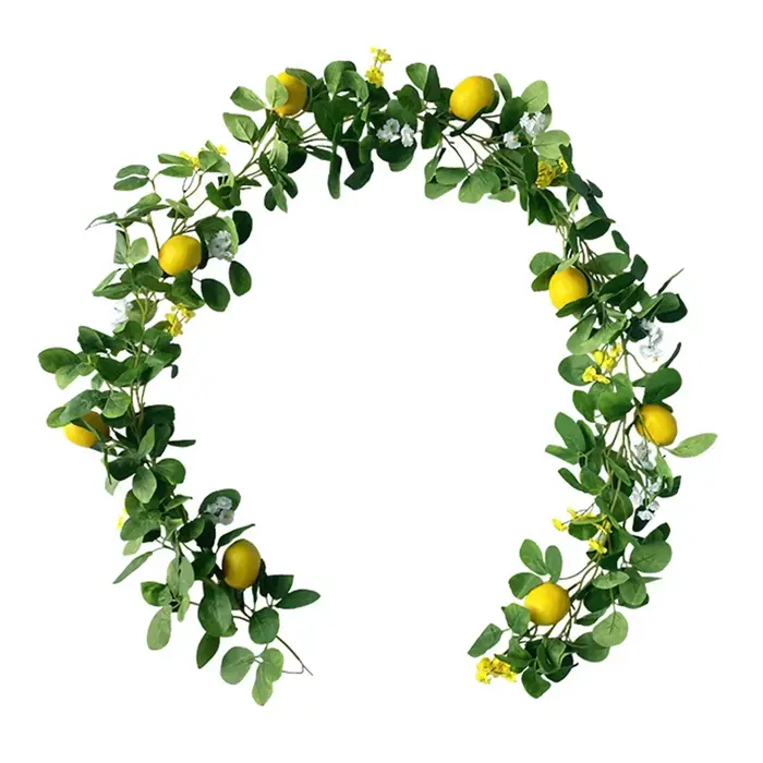 Guirlande de citron en rotin