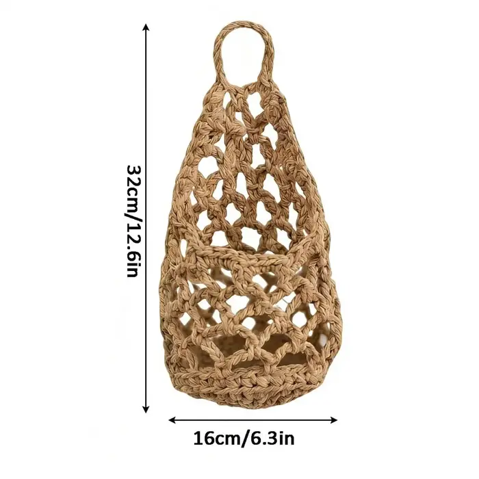 Support de plante en macramé