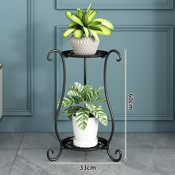 Étagère à plantes en fer sur pied, support d'intérieur multicouche Epipremnum pour plantes, organisa
