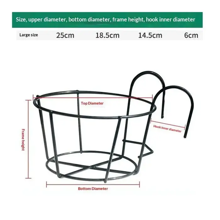 Supports en fer pour plantes suspendues