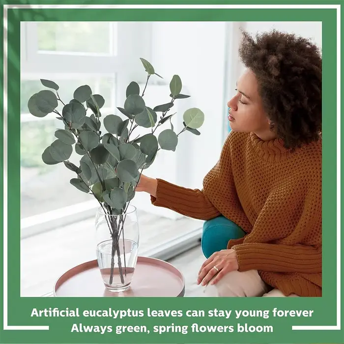 Bouquet de plantes artificielles d'eucalyptus