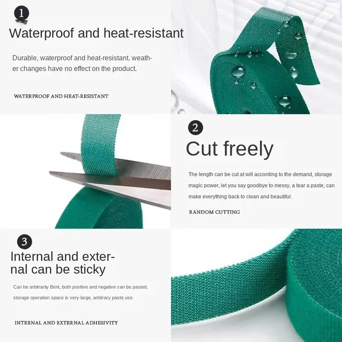 Attaches pour plantes en nylon réutilisables de 10 m