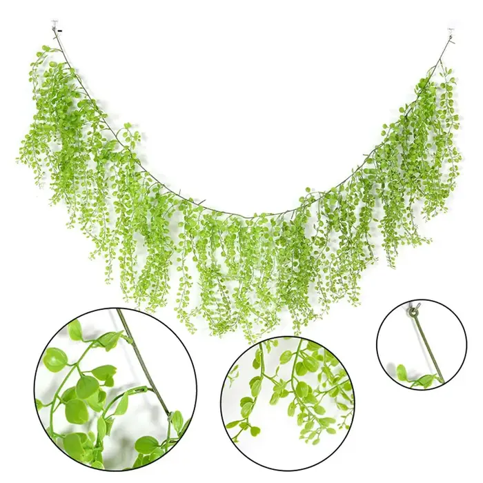 Plante artificielle verte en plastique