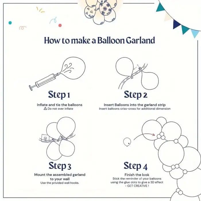 Ensemble de guirlandes de ballons jaune tournesol