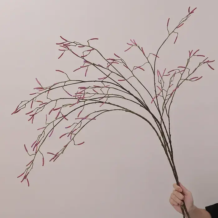 Aloès vert 123cm artificiel en plastique longue branche haricot fruits plante verte décoration de jardin florale Simulation plantes de saule de neige