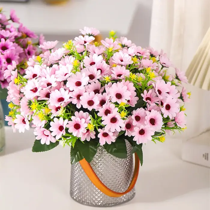 Belle marguerite en soie colorée