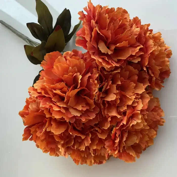 Bouquet de fleurs d'hibiscus artificielles à 7 têtes