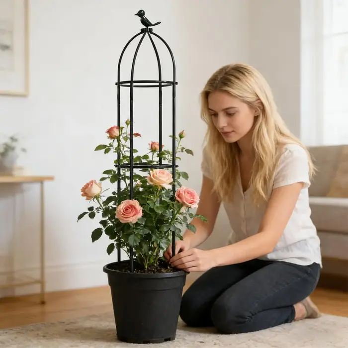Piquets de treillis pour plantes