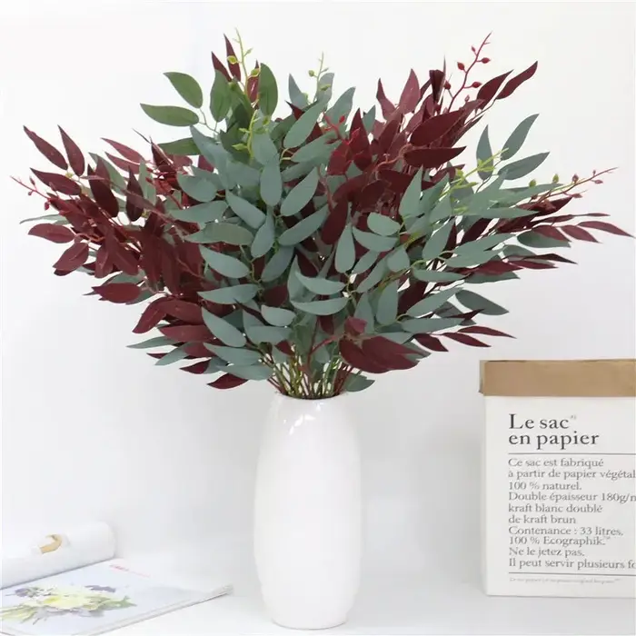 Feuilles de Saule Dorées Artificielles