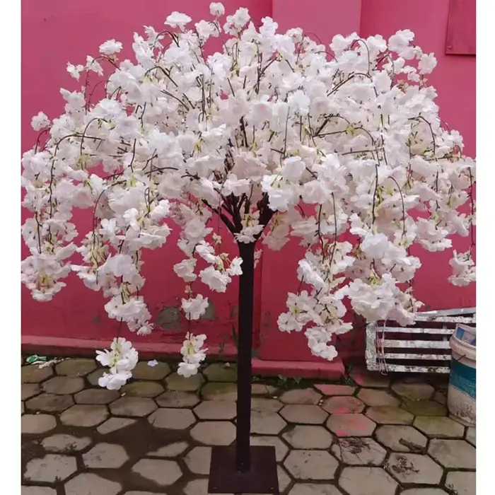 Plantes de saule pleureur d'arbre de fleurs artificielles