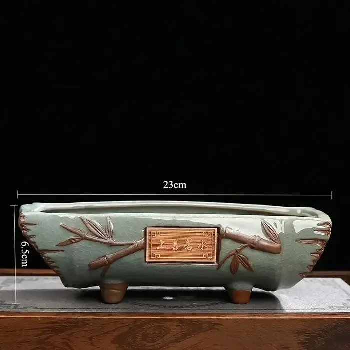 Pot à Bonsaï en Céramique Vintage