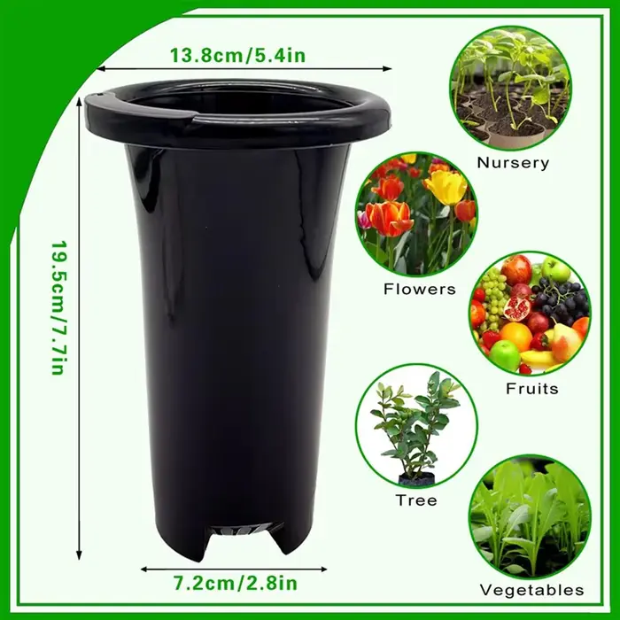 Pots de pépinière en plastique pour plantes profondes AA81-30Pcs