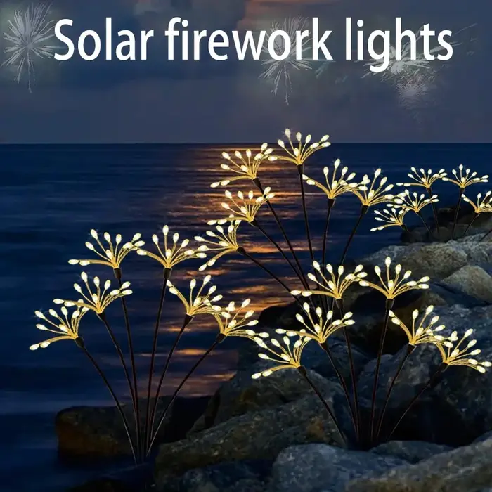 Lampes solaires féeriques en forme de fleurs