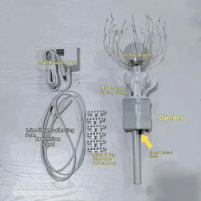 Ouvre-fleur électrique DIY, moteur de floraison automatique pour fleurs artificielles, dispositif de