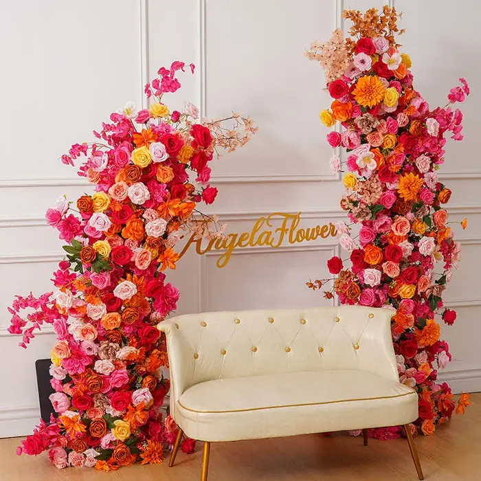 Nucleorner de fleur de pivoine rose orange