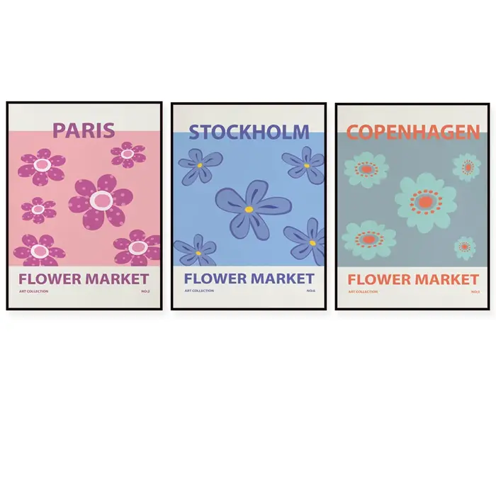 Affiche de magasin de fleurs