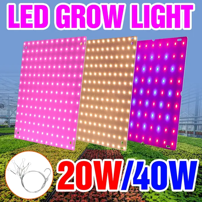 LED plante d'intérieur lumière spectre complet LED panneau de culture Phyto lampe
