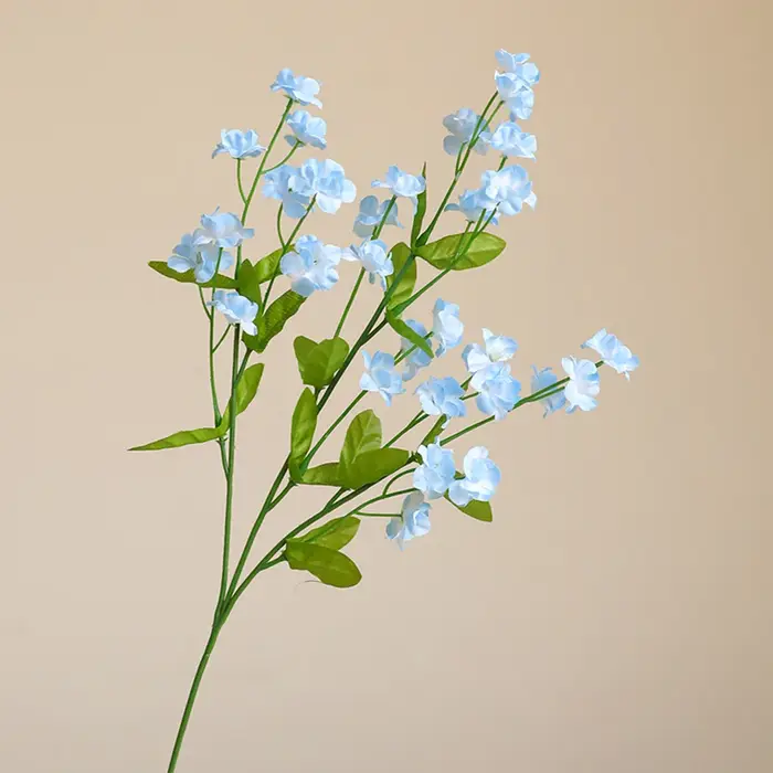 Arrangement de fleurs artificielles en soie « Ne vous en souvenez pas » pour vases et présentations sur table