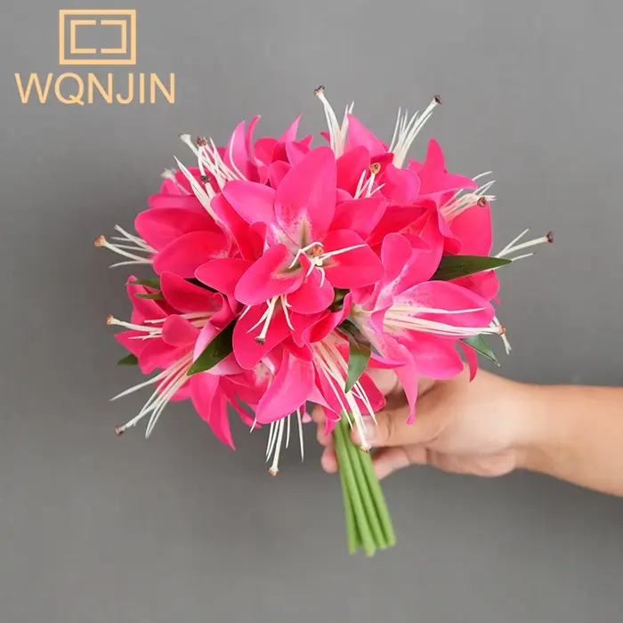 Bouquet de Lys Rose à 20 Têtes