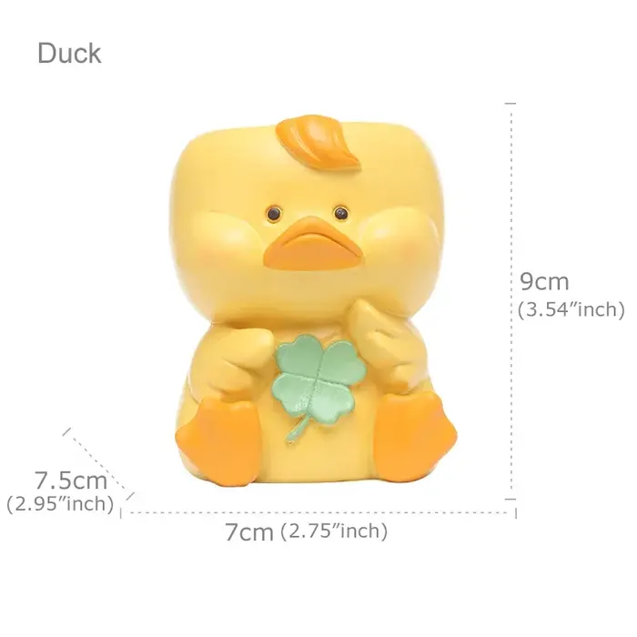 Jardinière d'animaux mignons pour plantes succulentes, Pots de fleurs en résine, conteneur multifonc