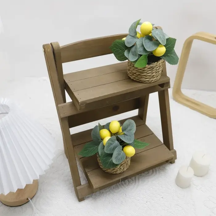 Ensemble de plantes artificielles au citron jaune vibrant