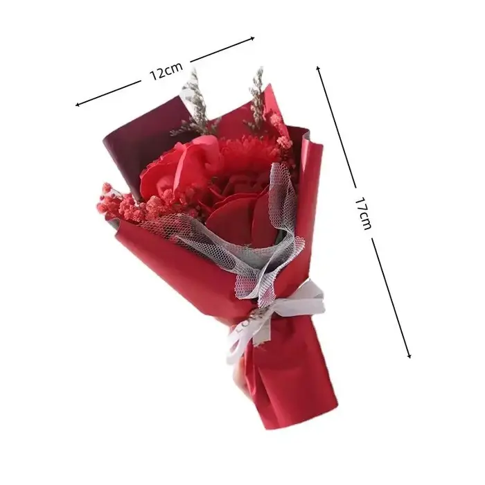 Bouquet de fleurs artificielles miniatures en savon