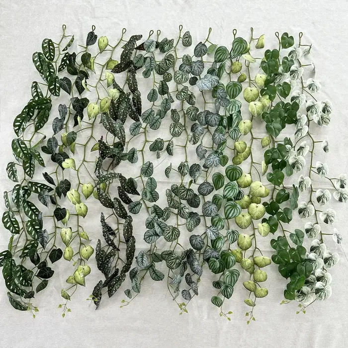 2 pièces 1, 8 m Simulation de feuilles de taro colorées
