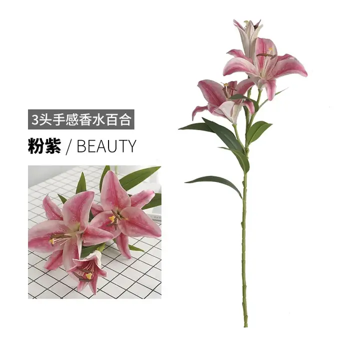 Bouquets de fleurs artificielles avec 3 grands parfums CAN ies