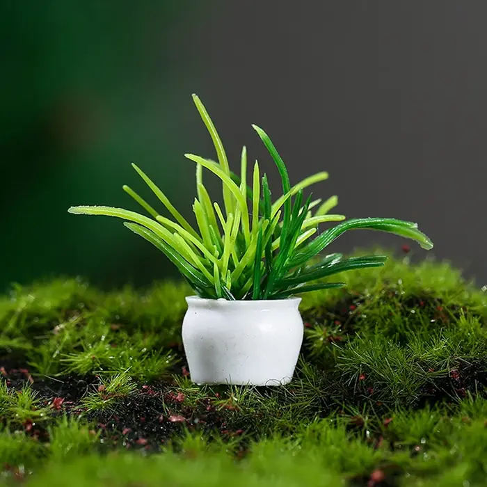 Mini arbre miniature en pot pour maison de poupée
