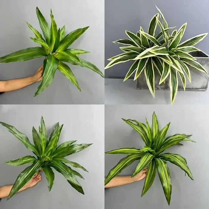 Plantes vertes artificielles en plastique de fer de beauté brésilienne
