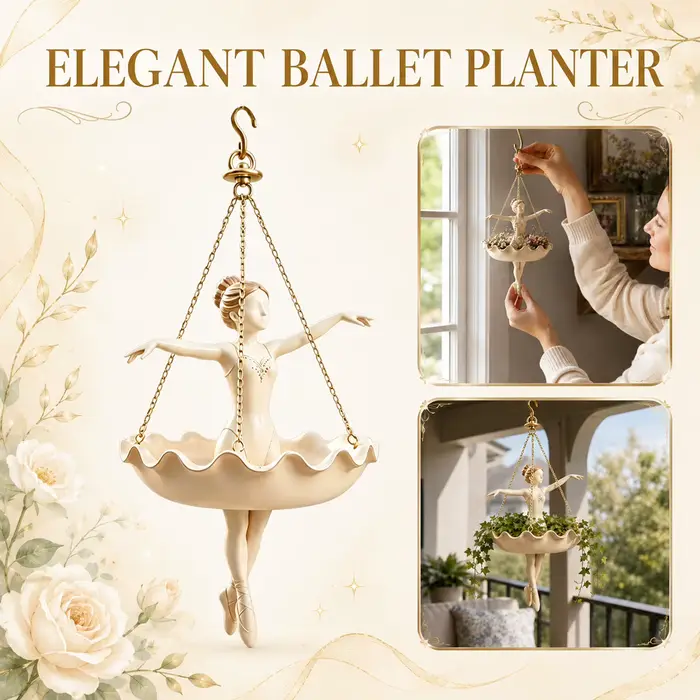 Nouveau pot de fleurs suspendu en forme de ballerine