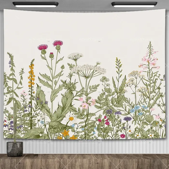 Tapisserie murale de plantes botArabes