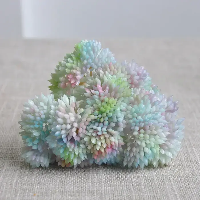 Diamant 10CM artificiel succulent Grain de riz plantes vertes Micro paysage plante Arrangement photographie décoration de la maison