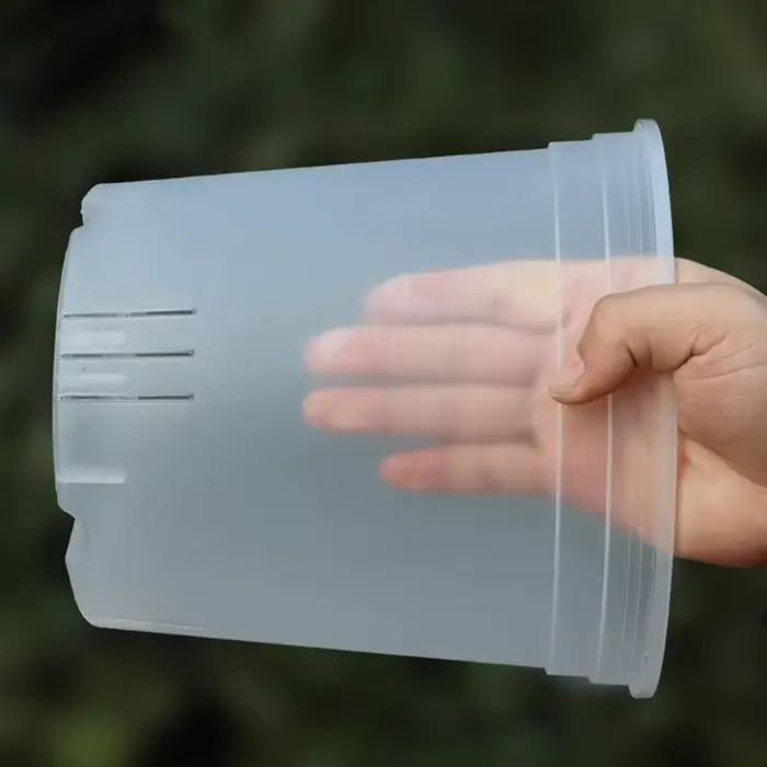 Pot de fleurs Transparent avec trous