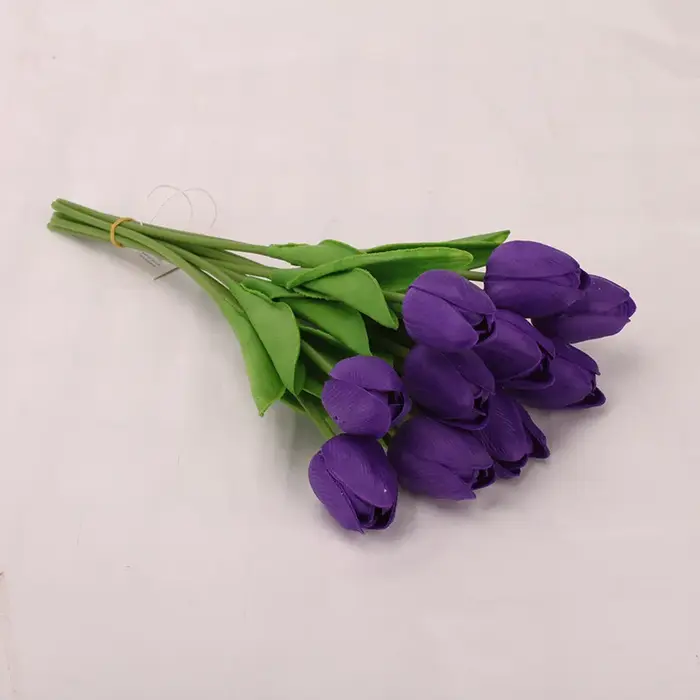 Bouquet de Tulipes Artificielles en PU pour la Décoration de la Maison