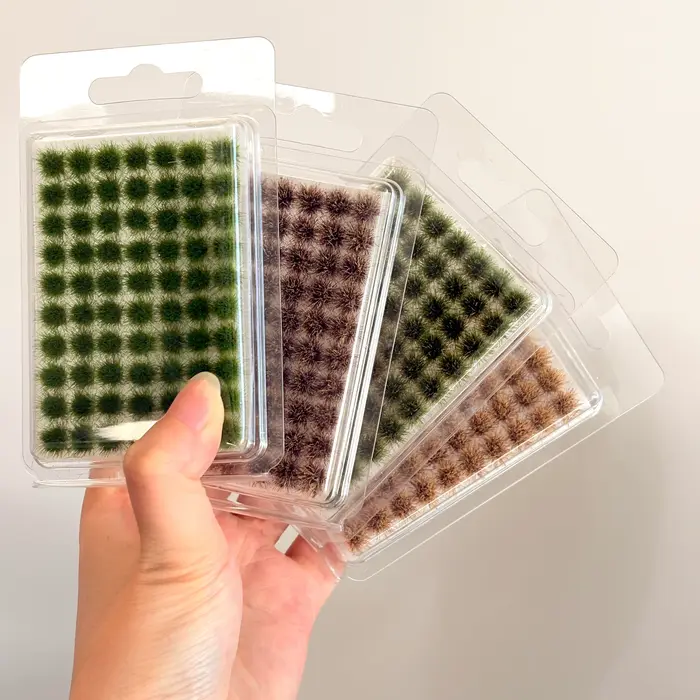 70tufts touffes d'herbe statiques pour décoration de jardin Miniature