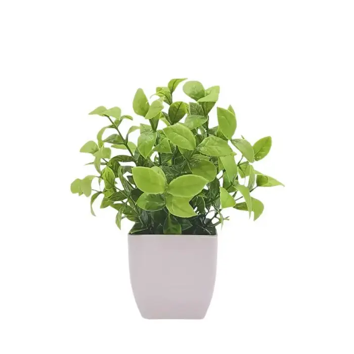 Plantes artificielles en pot avec feuillage réaliste et sans entretien, parfaites pour la décoration de la maison, du bureau, de la salle de bain, de la table ou des étagères.