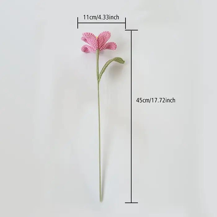 Fleurs artificielles tissées à la main