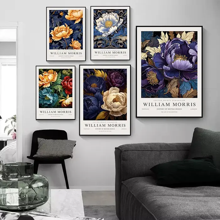 William Morris Animal papillon plante Art fleur colorée abstraite œuvre affiche toile peintures mur Art photos décor à la maison