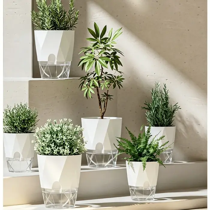 Pot de fleurs auto-arrosant Diamond