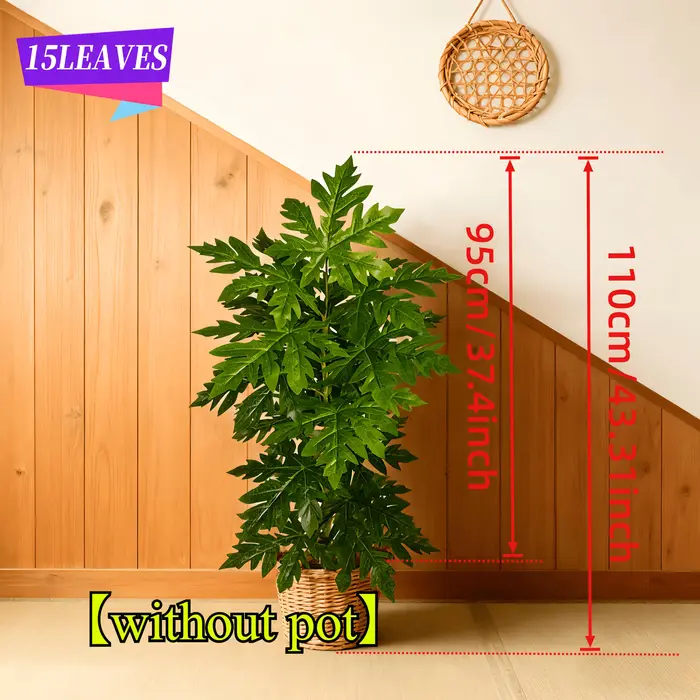 1 pièce Grande plante artificielle réaliste de la famille Rosacée