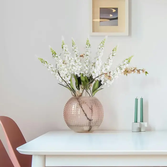 5 pièces fleurs artificielles jacinthe rotin maison salon célébration de mariage extérieur jardin mur boîte-cadeau décor bricolage accessoires