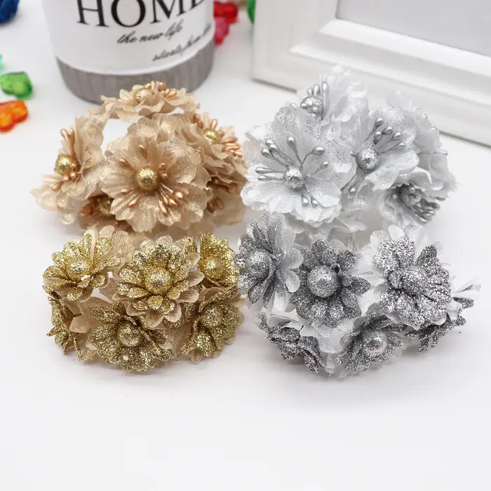 Bouquet de fleurs artificielles en soie
