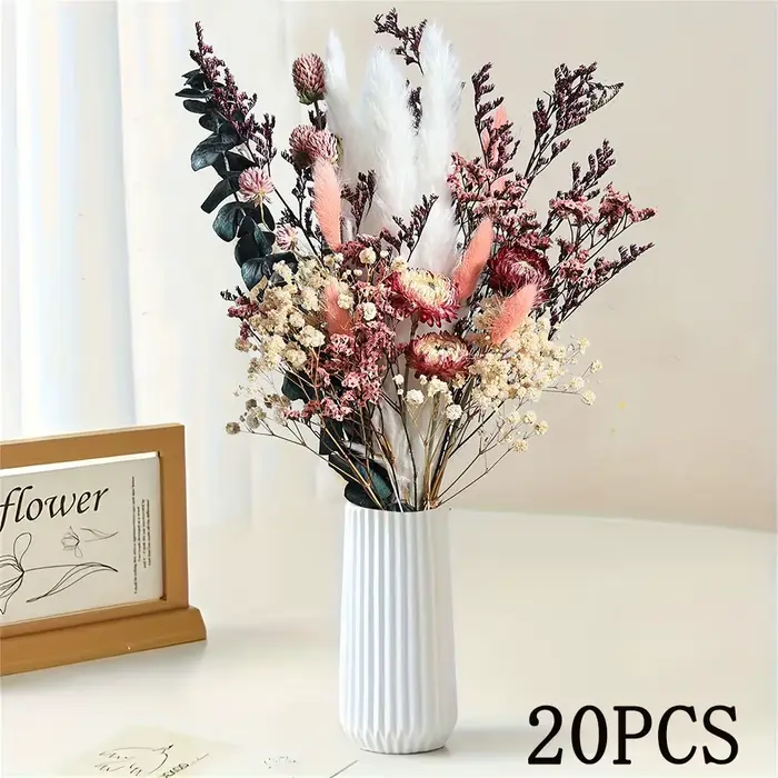 Nature sec Helichrysum Bracteatum Eucalyptus Bouquet de fleurs colorées Boho Chic centres de table p