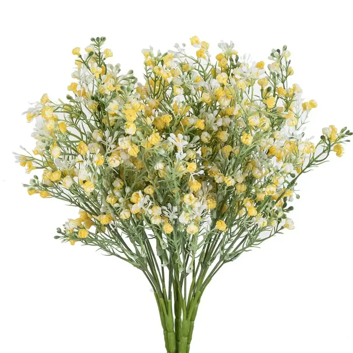 5 fourchettes fleur artificielle plante gypsophile offres spéciales mariage bouquet de mariée noël décor à la maison Vase bricolage cadeau photographie accessoire