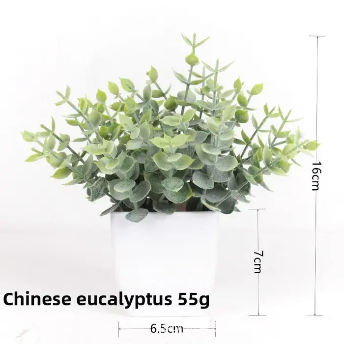 Plante artificielle en Pot Miniature d'eucalyptus