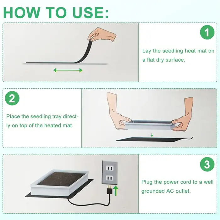 Tapis chauffant pour semis avec Thermostat numérique